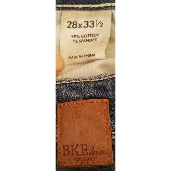 BKE ~ Stella ~ Boot Cut Stretch ~ Embroidered Back Pockets ~ Size 28 x 33.5 - Picture 10 of 11